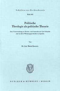 Abbildung von: Politische Theologie als politische Theorie. - fibre