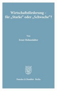 Abbildung von: Wirtschaftsförderung - für "Starke" oder "Schwache"? - fibre
