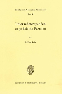 Abbildung von: Unternehmerspenden an politische Parteien. - fibre