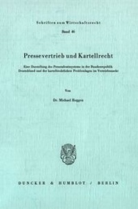 Abbildung von: Pressevertrieb und Kartellrecht. - fibre