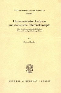 Abbildung von: Ökonometrische Analysen und statistische Inferenzkonzepte. - Duncker & Humblot
