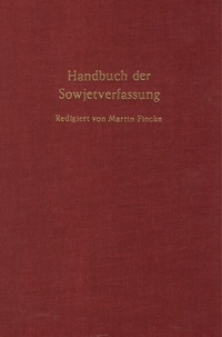 Abbildung von: Handbuch der Sowjetverfassung. - Duncker & Humblot