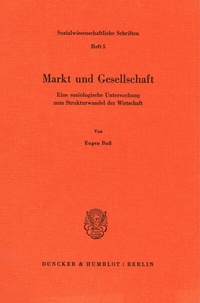 Abbildung von: Markt und Gesellschaft. - Duncker & Humblot