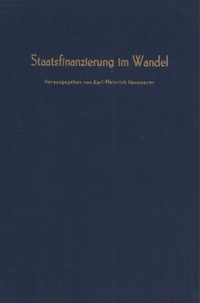 Abbildung von: Staatsfinanzierung im Wandel. - Duncker & Humblot