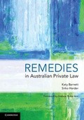 Cover: Remedies in Australian Private Law - Cambridge University Press