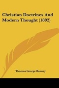 Cover: Christian Doctrines And Modern Thought (1892) - Kessinger Publishing