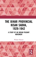 Cover: The Bihar Provincial Kisan Sabha, 1929-1942 - Routledge