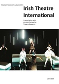 Cover: Irish Theatre International Vol. 3 No.1 Autumn 2014 - Peter Lang Verlag
