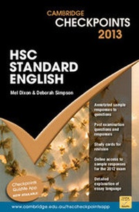 Enlarge image Cover: Cambridge Checkpoints HSC Standard English 2013 - Cambridge University Press