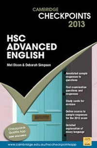 Enlarge image Cover: Cambridge Checkpoints HSC Advanced English 2013 - Cambridge University Press
