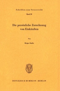 Abbildung von: Die persönliche Zurechnung von Einkünften. - fibre