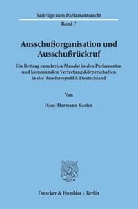 Abbildung von: Ausschußorganisation und Ausschußrückruf. - fibre