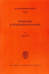 Abbildung von: Kriminologie als Wirklichkeitswissenschaft. - fibre