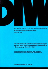 Abbildung von: Der internationale Handel mit Dienstleistungen aus der Sicht der Bundesrepublik Deutschland. - Duncker & Humblot