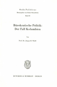 Abbildung von: Bürokratische Politik: - Duncker & Humblot