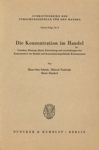 Abbildung von: Die Konzentration im Handel. - Duncker & Humblot