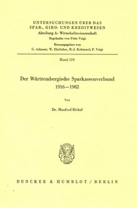 Abbildung von: Der Württembergische Sparkassenverbund 1916 - 1982. - Duncker & Humblot