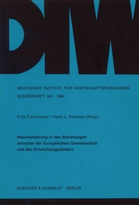 Abbildung von: Neuorientierung in den Beziehungen zwischen der Europäischen Gemeinschaft und den Entwicklungsländern. - Duncker & Humblot