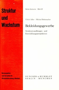 Abbildung von: Bekleidungsgewerbe. - Duncker & Humblot