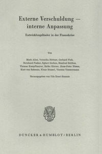 Abbildung von: Externe Verschuldung - interne Anpassung. - Duncker & Humblot
