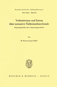 Abbildung von: Verbotsirrtum und Irrtum über normative Tatbestandsmerkmale. - fibre