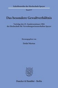 Abbildung von: Das besondere Gewaltverhältnis. - fibre