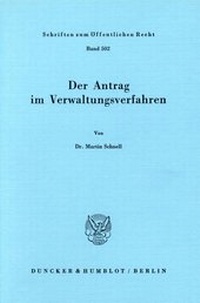 Abbildung von: Der Antrag im Verwaltungsverfahren. - fibre