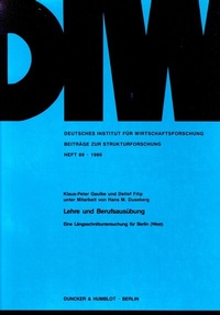 Abbildung von: Lehre und Berufsausübung. - Duncker & Humblot