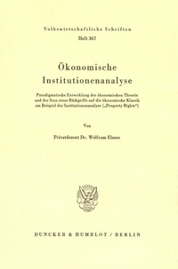 Abbildung von: Ökonomische Institutionenanalyse. - fibre