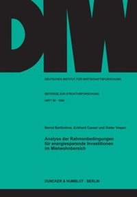 Abbildung von: Analyse der Rahmenbedingungen für energiesparende Investitionen im Mietwohnbereich. - fibre