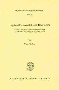 Abbildung von: Legitimationswandel und Revolution. - Duncker & Humblot