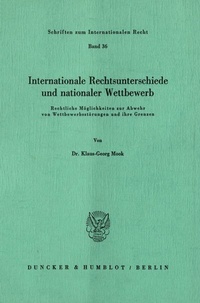 Abbildung von: Internationale Rechtsunterschiede und nationaler Wettbewerb. - fibre