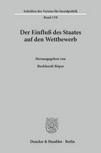 Abbildung von: Der Einfluß des Staates auf den Wettbewerb. - Duncker & Humblot