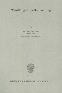 Abbildung von: Wandlungen der Besteuerung. - Duncker & Humblot