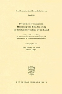 Abbildung von: Probleme der staatlichen Steuerung und Fehlsteuerung in der Bundesrepublik Deutschland. - Duncker & Humblot