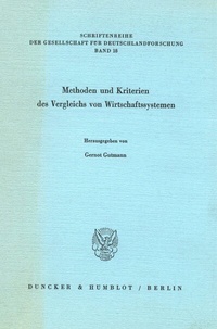 Abbildung von: Methoden und Kriterien des Vergleichs von Wirtschaftssystemen. - fibre