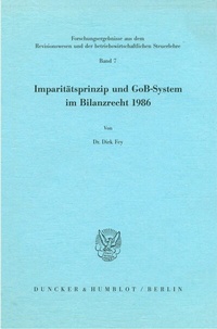 Abbildung von: Imparitätsprinzip und GoB-System im Bilanzrecht 1986. - Duncker & Humblot