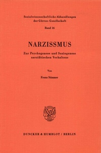Abbildung von: Narzißmus. - Duncker & Humblot