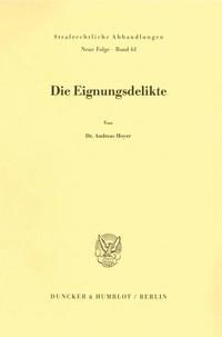 Abbildung von: Die Eignungsdelikte. - fibre