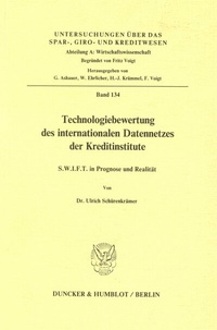 Abbildung von: Technologiebewertung des internationalen Datennetzes der Kreditinstitute. - Duncker & Humblot