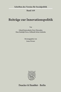Abbildung von: Beiträge zur Innovationspolitik. - Duncker & Humblot