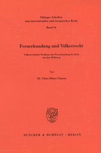 Abbildung von: Fernerkundung und Völkerrecht. - Duncker & Humblot