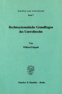 Abbildung von: Rechtssystematische Grundfragen des Umweltrechts. - fibre