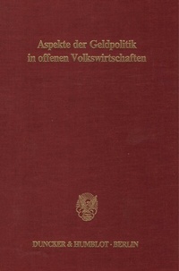 Abbildung von: Aspekte der Geldpolitik in offenen Volkswirtschaften. - fibre