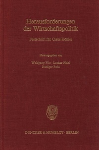 Abbildung von: Herausforderungen der Wirtschaftspolitik. - fibre