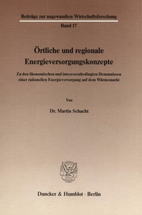 Abbildung von: Örtliche und regionale Energieversorgungskonzepte. - Duncker & Humblot