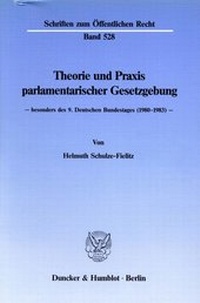 Abbildung von: Theorie und Praxis parlamentarischer Gesetzgebung - - fibre