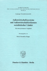 Abbildung von: Außenwirtschaftssysteme und Außenwirtschaftsreformen sozialistischer Länder. - fibre