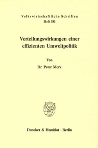 Abbildung von: Verteilungswirkungen einer effizienten Umweltpolitik. - Duncker & Humblot
