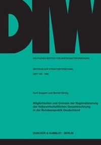 Abbildung von: Möglichkeiten und Grenzen der Regionalisierung der Volkswirtschaftlichen Gesamtrechnung in der Bundesrepublik Deutschland. - fibre